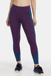 Zelocity Quick Dry Gym Leggings - Purple Pennant — thumbnail 2